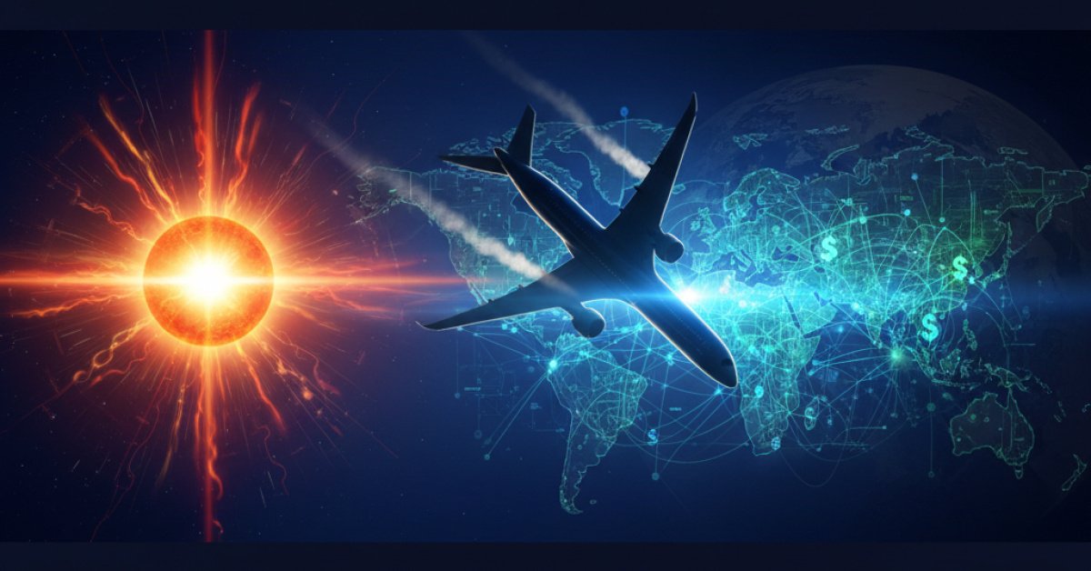 A Solar Flare, a Nosediving Jet, and a Billion-Dollar Headache for Insurers